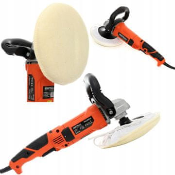 Kraft&Dele Električni ekscentrični polirnik za avtomobile 230V 2600W 500-3800 vrt/min