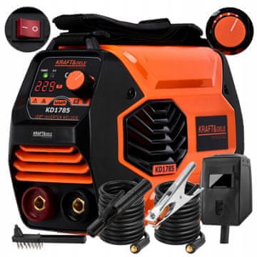 Kraft&Dele INVERTERSKI VARILNI APARAT 330A LCD MMA IGBT TIG KABLI ZA DVIGALNO MASKO