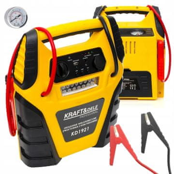 Kraft&Dele 5v1 Jump Starter Rectifier Powerbank kompresor 17Ah LED polnilnik