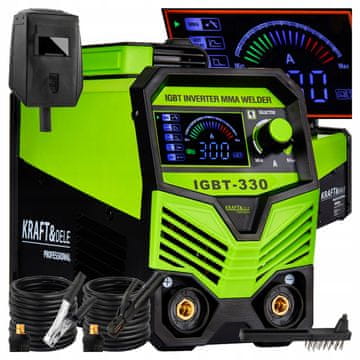 Kraft&Dele MMA IGBT LIFT TIG LCD inverterski varilni aparat 4v1 20-330A