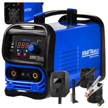Kraft&Dele INVERTERSKI VARILNI APARAT IGBT MMA LIFT TIG 350A 3V1 MODRI