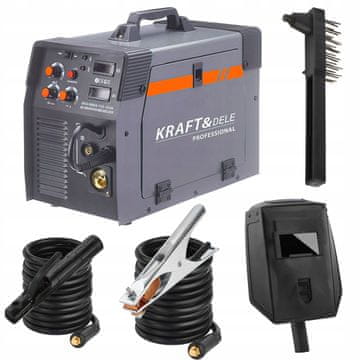 Kraft&Dele inverterski varilni aparat 40-250A 230V 11,5 kVA 4v1 MIG/MAG MMA TIG