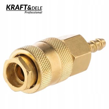 Kraft&Dele Hitri pnevmatski priključek iz medenine 10 mm 1/4" Max 35 bar