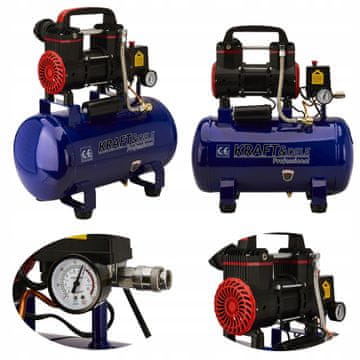 Kraft&Dele Brezoljni kompresor 8 barov 24 l 1390 W 2850 vrt/min 220 l/min