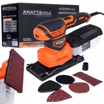 Kraft&Dele 1200W KD3063 Orbitalni brusilnik za les in kovino z nastavitvijo