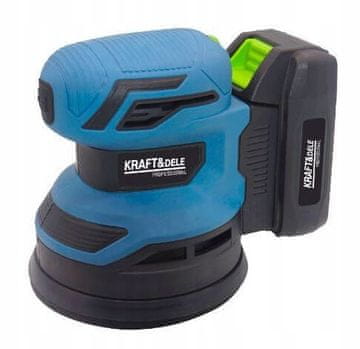 Kraft&Dele 21V akumulatorski ekscentrični brusilnik 125 mm 6000–11000 vrt/min