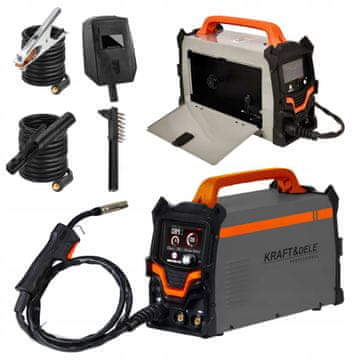 Kraft&Dele Polavtomatski inverterski varilec 3 v 1 MIG/MAG/TIG 20-220 A 230 V