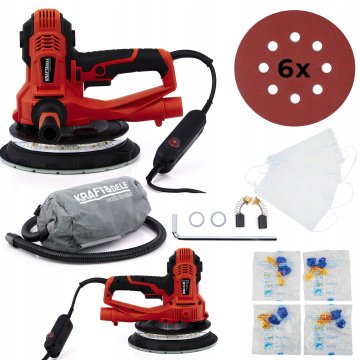 Kraft&Dele 230V 1800W akumulatorski brusilnik za omet z LED osvetlitvijo ozadja