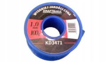 Spajkalna kositrna spajkalna žica 1 mm 100g Ktaft&Dele