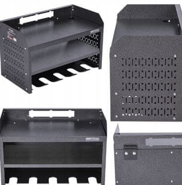 Kraft&Dele Trdni 3-nivojski viseči organizator za orodje 560x305x355 mm