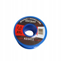 Spajkalna kositrna spajkalna žica 1 mm 100g Ktaft&Dele