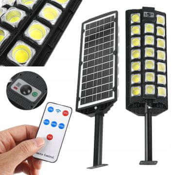 Kraft&Dele Sončna ulična svetilka z daljinskim upravljalnikom 2500W 20.000 lm IP65