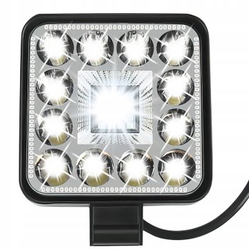 Delovna luč za vzvratno vožnjo kvadratna 40W 28 LED 12000 lm 9-40V