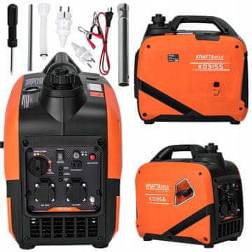 Kraft&Dele Prenosni enofazni inverterski generator 2,6 kW