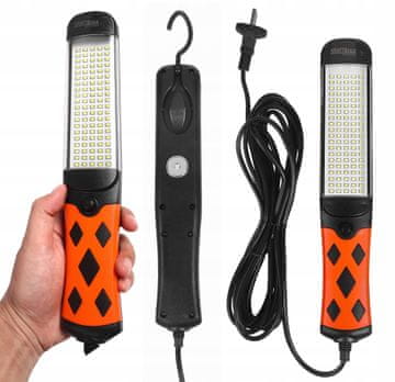 Kraft&Dele LED svetilka za delavnico 20V 110-230V 5m kabel s kavljem in magnetom