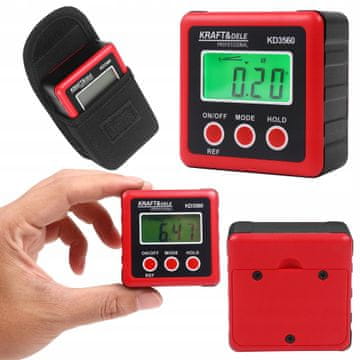 Kraft&Dele digitalni LCD kotomer elektronski precizni magnet
