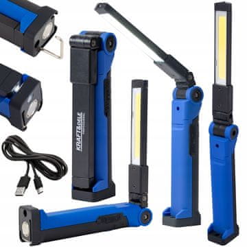 Kraft&Dele LED COB DELAVNIŠKA SVETILKA Z MAGNETNIM USB PRIKLJUČKOM, POLNILNA