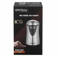 Kraft&Dele mlinček za kavo 60G 300W nerjaveče jeklo