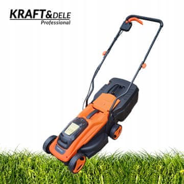 Kraft&Dele Akumulatorska električna kosilnica 20V 6AH 30 L košara
