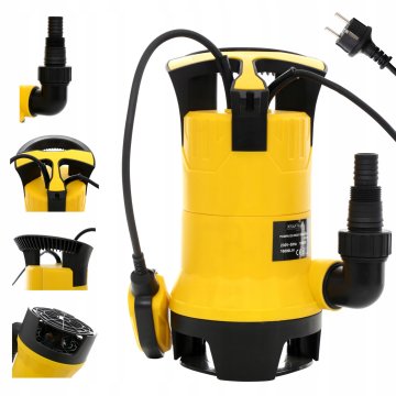 ČRPALKA ZA ČISTO IN UMAZANO VODO ZA GREPNICO POTOPNA MOČNA PLOVNA ČRPALKA 1650 W KD740