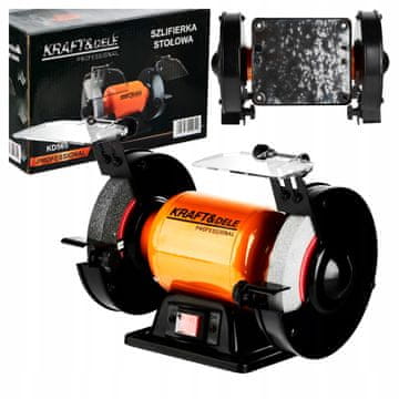 Kraft&Dele Namizni brusilnik 1700 W 230 V Kamen 2x 150 x 12,7 mm 2980 vrt/min