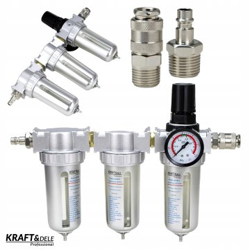 Kraft&Dele Zračni filter, reduktor, manometer za odcejanje barve 1/2''