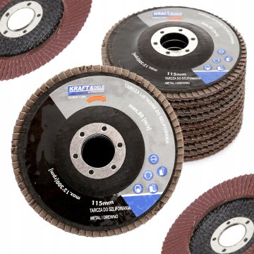 Kraft&Dele BRUSNI DISK ZA LES IN KOVINO 115 mm KOMPLET 10 LAMELNIH DISKOV