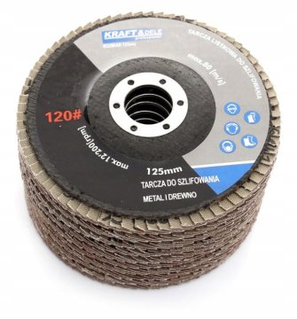Kraft&Dele BRUSNI DISK ZA LES IN KOVINO 125 mm LAMPNI P10 KOMPLET 10 KD968
