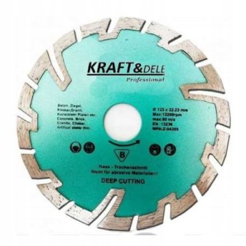 Kraft&Dele DIAMANTNO REZAN KERAMIČNI DISK IZ GRANITA 125 mm KD928