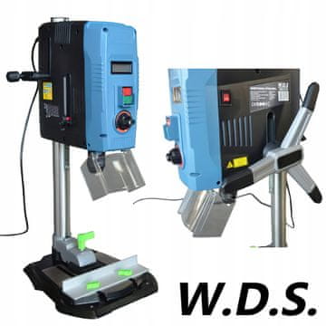 Kraft&Dele Namizni vrtalnik 230 V 2000 W 500–2600 vrt/min 1,5–13 mm LCD laserski merilnik pretoka zraka