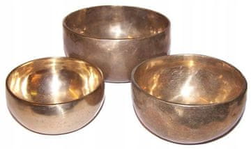 AWGifts Komplet 3 pojočih skled Tib-54 Tibetanska skleda