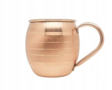 Bakrena skodelica 450 ml z brušenimi črtami M19 - zbirateljska