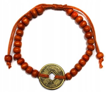 AWGifts Zapestnica Feng Shui - oranžna za srečo