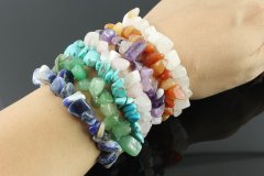 Zapestnica z naravnimi kamni - krvavi granat