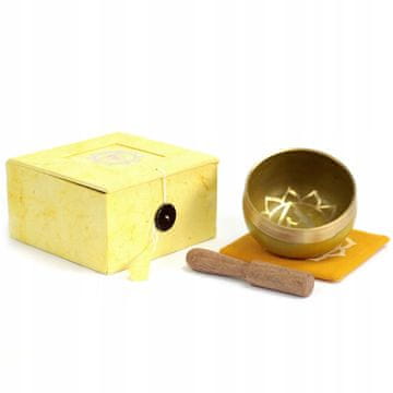 AWGifts TIBETANSKA SKLEDA 8 cm Zvočna sončna čakra 06C