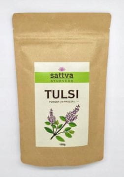 Sattva PRAH ZELIŠČNI TULSI PRAH 100G ZA LASJE
