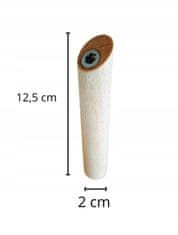 Obešalnik za kopalnico za hlače, brisače, rože, makrame, 12 cm, stenska svetilka iz bukovega lesa