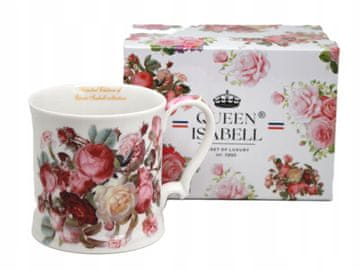 SUBTILNA VELIKA PORCELANSKA SKODELICA Z VRTNICAMI 360 ml