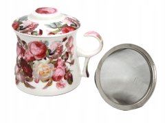 Vrček z infuzerjem v škatli, 350 ml, kot darilo, kolekcija Classic Rose