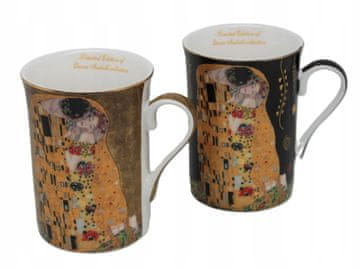 ELEGANTEN KOMPLET PORCELANSKIH SKODELIC ZA KAVO IN ČAJ 2 X 300 ML