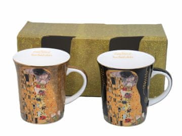 Porcelanaste skodelice v darilni škatli, kolekcija Klimt Kiss