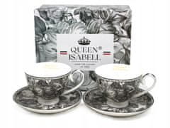 Porcelanaste skodelice 250 ml v darilni škatli, kolekcija Gray Rose