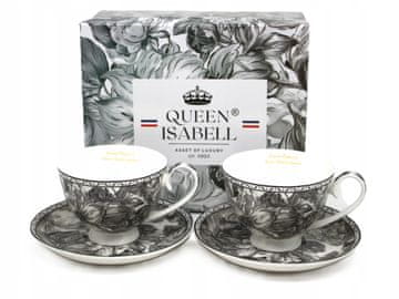 Porcelanaste skodelice 250 ml v darilni škatli, kolekcija Gray Rose