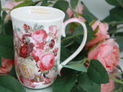 Porcelanasta skodelica, velika 400 ml v škatli, za darilo, kolekcija Classic Rose