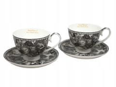 Porcelanaste skodelice 250 ml v darilni škatli, kolekcija Gray Rose