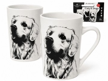 Komplet porcelanastih skodelic 400ml Labrador premium darilo