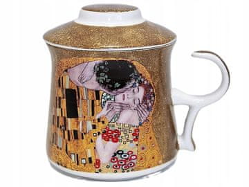 ELEGANTNA SKODELICA Z INFUZORJEM GUSTAV KLIMT 350 ML KOT DARILO