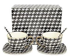 Porcelanaste skodelice 250 ml, komplet v škatli, kot darilo, kolekcija Pepitka