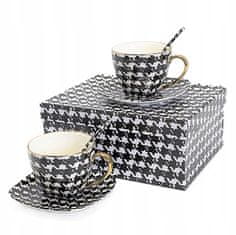 Porcelanaste skodelice 250 ml, komplet v škatli, kot darilo, kolekcija Pepitka