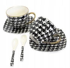 Porcelanaste skodelice 250 ml, komplet v škatli, kot darilo, kolekcija Pepitka